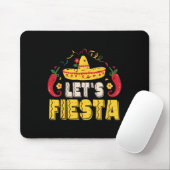 Lets Fiesta Funny Cinco de Mayo Mexicaans Muismat (Met muis)
