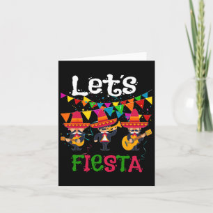 Let's Fiesta Funny Cinco De Mayo Mexicaanse Mariac Kaart