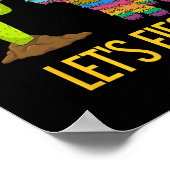 Lets Fiesta Grappig Mexicaans feest Pinata Cactus  Poster (Hoek)