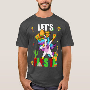 LET'S FIESTA grappig mexican unicorn mexico cinco  T-shirt