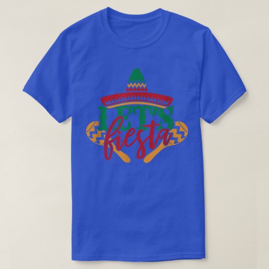 Lets Fiesta Meican Cinco de Mayo Poncho Pet Mannen T-shirt (Design voorkant)