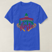 Lets Fiesta Meican Cinco de Mayo Poncho Pet Mannen T-shirt (Design voorkant)