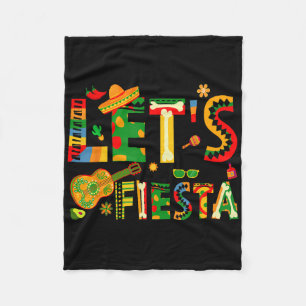 Lets Fiesta Mexicaanse familie Fiesta Squad Cinco Fleece Deken