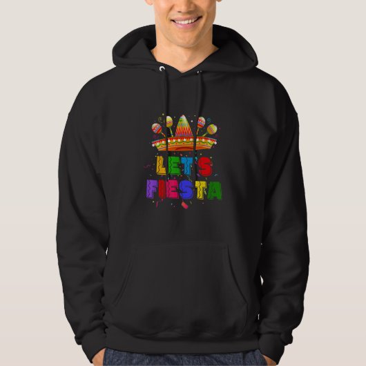 Let's Fiesta Mexican Fiesta Party Hoodie (Voorkant)