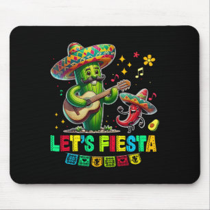 Let's Fiesta Mexico Fiesta Taco Gitaar Cactus Cinc Muismat