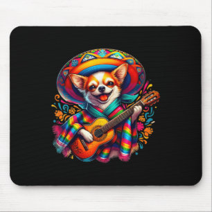 Lets Fiesta Schattige Chihuahua Spelen Gitaar Cinc Muismat