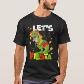 Lets Fiesta Sombrero Tacosaurus Cinco de Mayo Rex T-shirt (Voorkant)