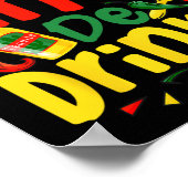 Lets Fiesta Squad Cinco Drinko 5 Cinco de Mayo Mex Poster (Hoek)