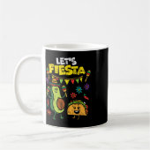 Lets Fiesta Taco Avocado Funny Cinco de Mayo Mexic Koffiemok (Links)