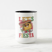 Let's Fiesta Taco Design Fun Cinco de Mayo Mexicaa Mok (Midden)