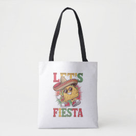 Let's Fiesta Taco Design Fun Cinco de Mayo Mexicaa Tote Bag