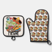 "Let's Fiesta!" Tacos & Margaritas Ovenwant & Pannenlap Set (Voorkant)