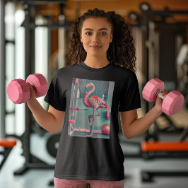 Let's Flamingle - Flamingo Draag - Gym Workout T-shirt