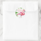 Lets Flamingle Ronde Sticker (Tas)