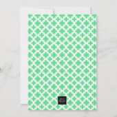 Let's Flamingle Tropical Pink Flamingo's Uitnodigi Kaart (Achterkant)