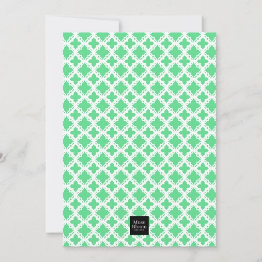 Let's Flamingle Tropical Pink Flamingo's Uitnodigi Kaart (Achterkant)