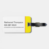 Let's Fun beroemd gemaakt door The White Lotus Bagagelabel (Achterkant horizontaal)