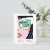 Let's Fun beroemd gemaakt door The White Lotus Briefkaart (Staand voorkant)
