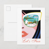 Let's Fun beroemd gemaakt door The White Lotus Briefkaart (Voorkant / Achterkant)