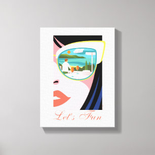 Let's Fun beroemd gemaakt door The White Lotus Canvas Afdruk