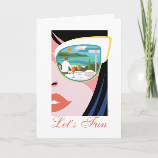 Let's Fun beroemd gemaakt door The White Lotus Kaart (Voorkant)