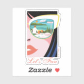 Let's Fun beroemd gemaakt door The White Lotus Sticker (Vel)