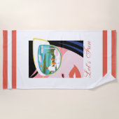 Let's Fun beroemd gemaakt door The White Lotus Strandlaken (Voorkant)