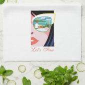 Let's Fun beroemd gemaakt door The White Lotus Theedoek (Gevouwen)