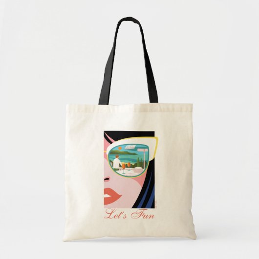 Let's Fun beroemd gemaakt door The White Lotus Tote Bag (Voorkant)