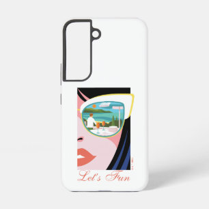 Let's Fun - The White Lotus Samsung Galaxy Hoesje