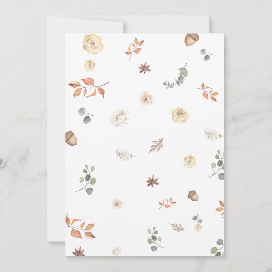 Let's Gather Pumpkin Dinner Thanksgiving Kaart (Achterkant)