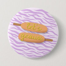 Let's Geaux Corndog Pin - LSU Game Day