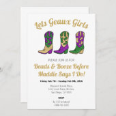 Lets Geaux Girls New Orleans Bachelorette Weekend Kaart (Voorkant / Achterkant)