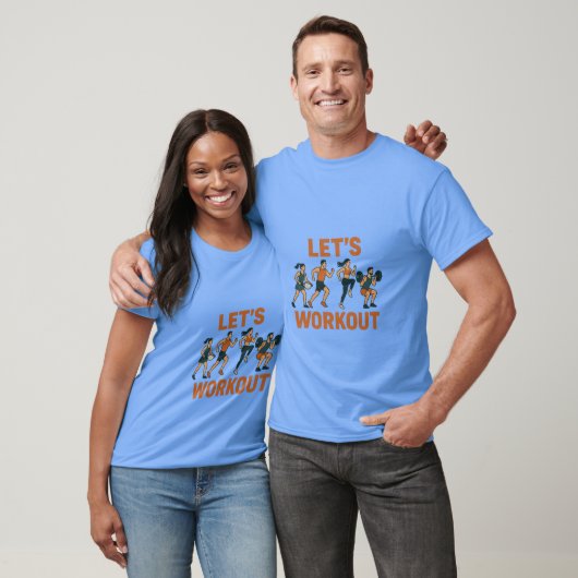 Let's Get Active - Mannen & Vrouwen Sport T-shirt (Unisex)