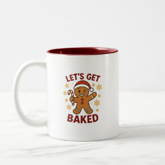 Let's Get Baked - Gingerbread Man Two-Tone Mug Tweekleurige Koffiemok