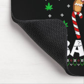 Let's Get Baked Gingerbread Man Weed Funny Christm Muismat (Hoek)