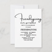 Let's Get Basted | Friendsgiving invitation Kaart (Voorkant)