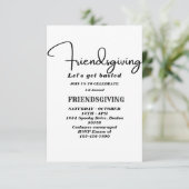 Let's Get Basted | Friendsgiving invitation Kaart (Staand voorkant)