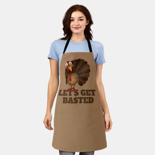 Let's Get Basted Turkey Schort (Gedragen)