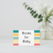 Let's Get Beachy Art Design Boeken voor Baby Informatiekaartje (Staand voorkant)