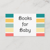 Let's Get Beachy Art Design Boeken voor Baby Informatiekaartje (Voorkant)