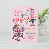 Let's Get Blitzened Christmas Cocktail Party Kaart (Staand voorkant)