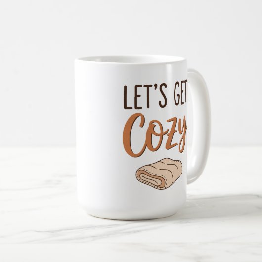 "Let's Get Cozy" deken Koffiemok (Voorkant rechts)