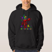 Let's Get Crazy Funny Dabbing Crawfish Mardi Gras  Hoodie (Voorkant)