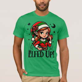 Let's Get Elfed Up - Leuk vakantieontwerp T-shirt