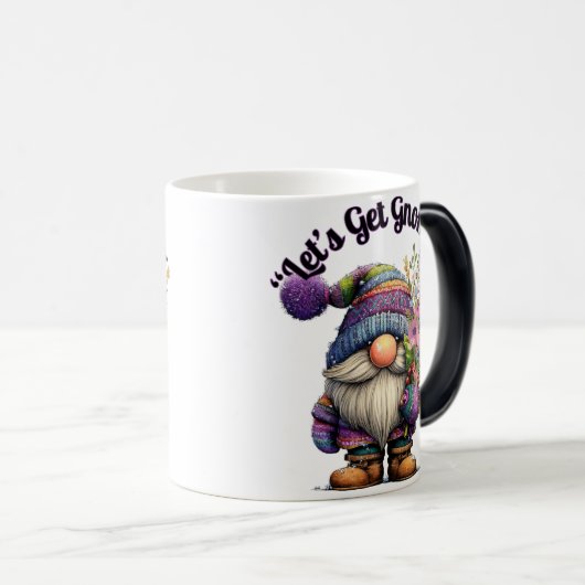 Let's Get Gnomey Magische Mok (Voorkant rechts)
