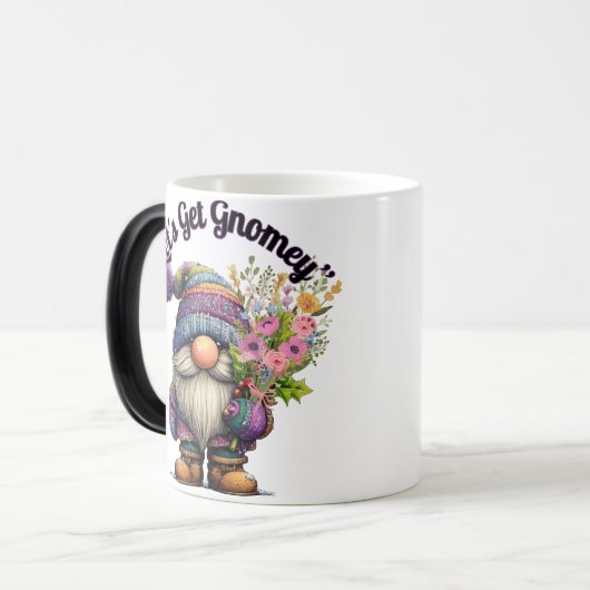 Let's Get Gnomey Magische Mok (Voorkant links)