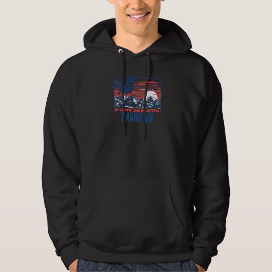 Let's Get High In Nashville  Hiking Hoodie (Voorkant)