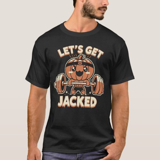 Let's Get Jacked - Grappige Halloween Gym Workout T-shirt (Voorkant)