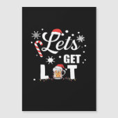 Let's Get Lit Adult Funny X-mas Christmas Essentia (Voorkant)